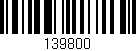 Código de barras (EAN, GTIN, SKU, ISBN): '139800'