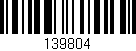 Código de barras (EAN, GTIN, SKU, ISBN): '139804'