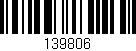 Código de barras (EAN, GTIN, SKU, ISBN): '139806'