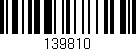 Código de barras (EAN, GTIN, SKU, ISBN): '139810'