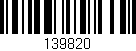 Código de barras (EAN, GTIN, SKU, ISBN): '139820'