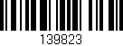 Código de barras (EAN, GTIN, SKU, ISBN): '139823'