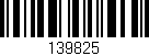 Código de barras (EAN, GTIN, SKU, ISBN): '139825'
