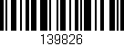 Código de barras (EAN, GTIN, SKU, ISBN): '139826'