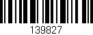Código de barras (EAN, GTIN, SKU, ISBN): '139827'
