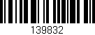 Código de barras (EAN, GTIN, SKU, ISBN): '139832'