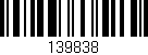 Código de barras (EAN, GTIN, SKU, ISBN): '139838'