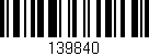 Código de barras (EAN, GTIN, SKU, ISBN): '139840'