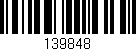 Código de barras (EAN, GTIN, SKU, ISBN): '139848'