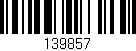 Código de barras (EAN, GTIN, SKU, ISBN): '139857'