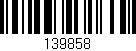 Código de barras (EAN, GTIN, SKU, ISBN): '139858'