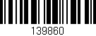 Código de barras (EAN, GTIN, SKU, ISBN): '139860'