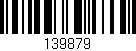Código de barras (EAN, GTIN, SKU, ISBN): '139879'