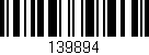 Código de barras (EAN, GTIN, SKU, ISBN): '139894'