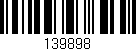 Código de barras (EAN, GTIN, SKU, ISBN): '139898'