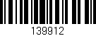 Código de barras (EAN, GTIN, SKU, ISBN): '139912'