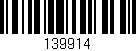 Código de barras (EAN, GTIN, SKU, ISBN): '139914'