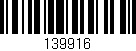 Código de barras (EAN, GTIN, SKU, ISBN): '139916'
