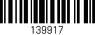 Código de barras (EAN, GTIN, SKU, ISBN): '139917'