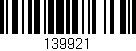 Código de barras (EAN, GTIN, SKU, ISBN): '139921'