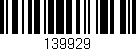 Código de barras (EAN, GTIN, SKU, ISBN): '139929'