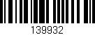 Código de barras (EAN, GTIN, SKU, ISBN): '139932'