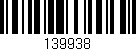 Código de barras (EAN, GTIN, SKU, ISBN): '139938'