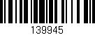 Código de barras (EAN, GTIN, SKU, ISBN): '139945'
