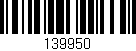 Código de barras (EAN, GTIN, SKU, ISBN): '139950'