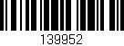 Código de barras (EAN, GTIN, SKU, ISBN): '139952'
