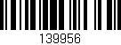 Código de barras (EAN, GTIN, SKU, ISBN): '139956'