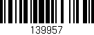 Código de barras (EAN, GTIN, SKU, ISBN): '139957'