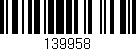 Código de barras (EAN, GTIN, SKU, ISBN): '139958'
