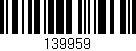 Código de barras (EAN, GTIN, SKU, ISBN): '139959'