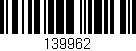 Código de barras (EAN, GTIN, SKU, ISBN): '139962'