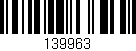 Código de barras (EAN, GTIN, SKU, ISBN): '139963'