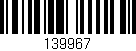 Código de barras (EAN, GTIN, SKU, ISBN): '139967'
