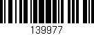 Código de barras (EAN, GTIN, SKU, ISBN): '139977'
