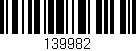 Código de barras (EAN, GTIN, SKU, ISBN): '139982'