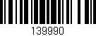 Código de barras (EAN, GTIN, SKU, ISBN): '139990'