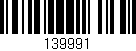 Código de barras (EAN, GTIN, SKU, ISBN): '139991'