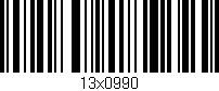 Código de barras (EAN, GTIN, SKU, ISBN): '13x0990'