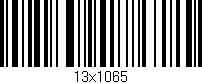 Código de barras (EAN, GTIN, SKU, ISBN): '13x1065'