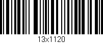 Código de barras (EAN, GTIN, SKU, ISBN): '13x1120'