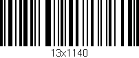 Código de barras (EAN, GTIN, SKU, ISBN): '13x1140'