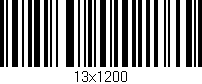 Código de barras (EAN, GTIN, SKU, ISBN): '13x1200'