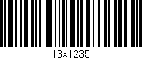 Código de barras (EAN, GTIN, SKU, ISBN): '13x1235'