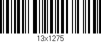 Código de barras (EAN, GTIN, SKU, ISBN): '13x1275'