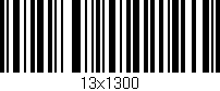 Código de barras (EAN, GTIN, SKU, ISBN): '13x1300'