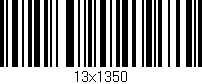 Código de barras (EAN, GTIN, SKU, ISBN): '13x1350'